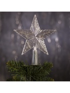 Светодиодная верхушка на ёлку «Звезда прозрачная», 15 см, 10 LED, 220 В, свечение RG/RB - Фото 5