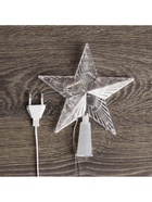 Светодиодная верхушка на ёлку «Звезда прозрачная», 15 см, 10 LED, 220 В, свечение RG/RB - Фото 7