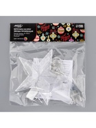 Светодиодная верхушка на ёлку «Звезда прозрачная», 15 см, 10 LED, 220 В, свечение RG/RB - Фото 8