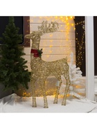 Светодиодная фигура «Олень золотистый» 70×120×30 см, металл, 220 В, свечение тёплое белое - Фото 7