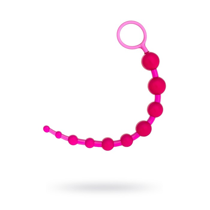 Анальная цепочка Toyfa, цвет розовый, 30 см