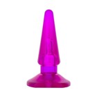 Анальная пробка Toyfa, ПВХ, фиолетовый, 9,5 см - Фото 2