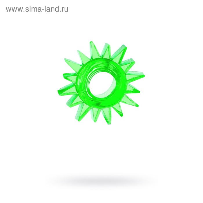 Эрекционное кольцо TOYFA, TPE, зеленый - Фото 1