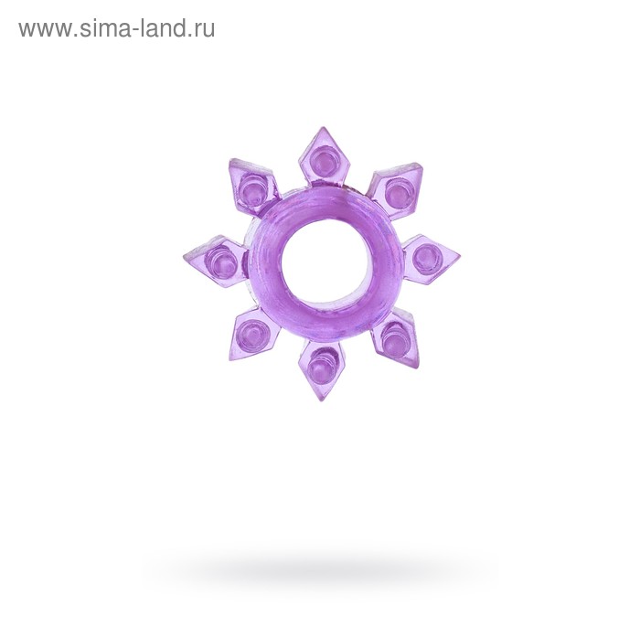 Эрекционное кольцо на пенис TOYFA, TPE, фиолетовый - Фото 1