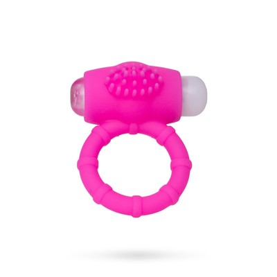 Эрекционное кольцо на пенис Штучки-дрючки, силикон, розовый, d=2,5 см