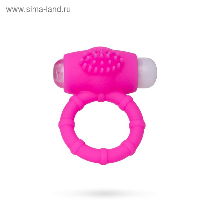 Эрекционное кольцо на пенис Штучки-дрючки, силикон, розовый, d=2,5 см - Фото 1
