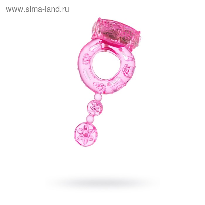 Виброкольцо Toyfa, TPE, розовое - Фото 1