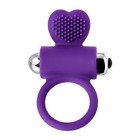 Виброкольцо с ресничками JOS PERY, силикон, фиолетовое, 9 см - Фото 2