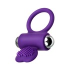 Виброкольцо с ресничками JOS PERY, силикон, фиолетовое, 9 см - Фото 3