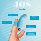 Вибронасадка на палец JOS DANKO для точки G, силикон, голубая, 9,5 см - Фото 9