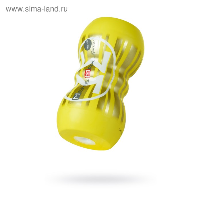 Мастурбатор нереалистичный MensMax Smart Doubble, TPE, жёлтый, 14,5 см - Фото 1
