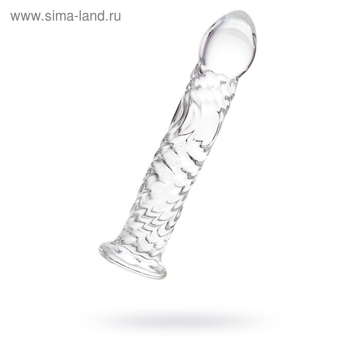 Нереалистичный фаллоимитатор Sexus Glass, стекло, прозрачный, 16,5 см - Фото 1
