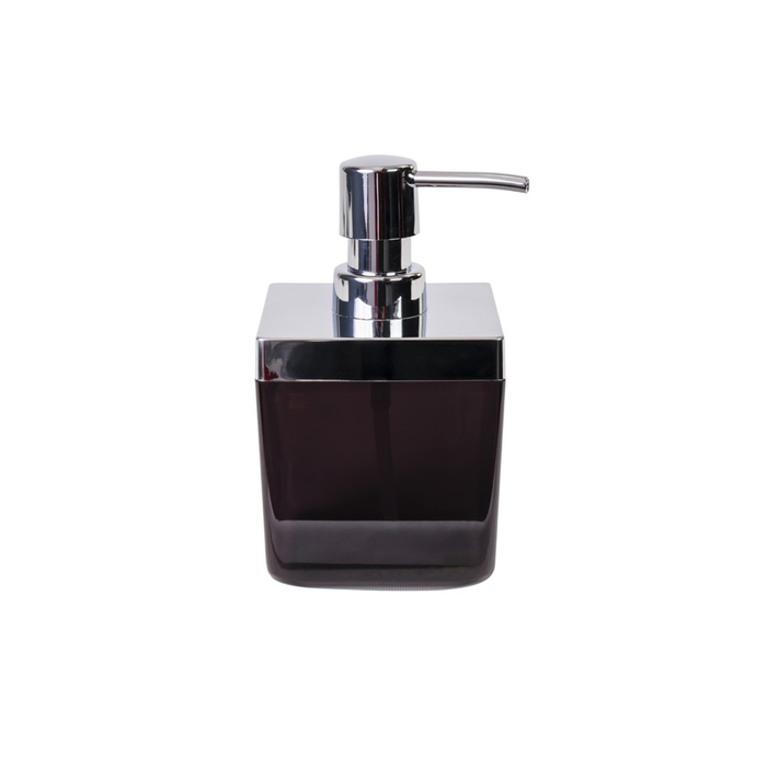 Дозатор для жидкого мыла Toskana, цвет прозрачно-чёрный - фото 1908411680