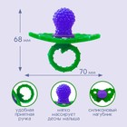 Прорезыватель силиконовый «Ягодка-пустышка», фиолетовый - Фото 2