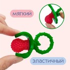 Прорезыватель силиконовый Крошка Я «Ягодка-пустышка», красный - Фото 3