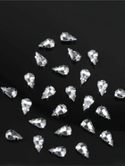 Стразы пришивные «Капля», в цапах, 6×10 мм, 50 шт., белые - Фото 2