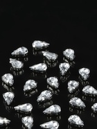 Стразы пришивные «Капля», в цапах, 6×10 мм, 50 шт., белые - Фото 3