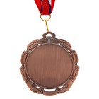 Медаль под нанесение 009 диам 7 см. Цвет бронз. С лентой - Фото 4