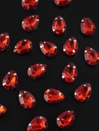 Стразы пришивные «Капля», в оправе, 10×14 мм, 20 шт., красные - Фото 2