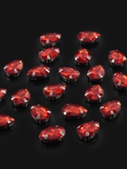 Стразы пришивные «Капля», в оправе, 10×14 мм, 20 шт., красные - Фото 3