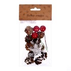 Новогодний декор «Шишки со снежинками», набор - Фото 4