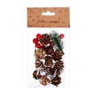 Новогодний декор «Шишки и ягодки», набор - Фото 4