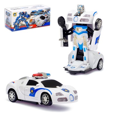 Машина «Коп», трансформируется, световые и звуковые эффекты, работает от батареек