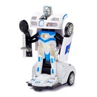 Машина «Коп», трансформируется, световые и звуковые эффекты, работает от батареек - Фото 2