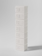 Таблетница «Ряд», английские буквы, 7 секций, 13 см × 3.5 см × 2.5 см, белая - Фото 3