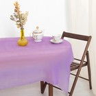 Скатерть для дачи Хозяюшка Радуга, цвет фиолетовый 137×274 см - фото 318123889