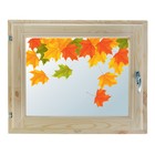 Окно 40х60 см, "Осенние краски", однокамерный стеклопакет, хвоя - Фото 1