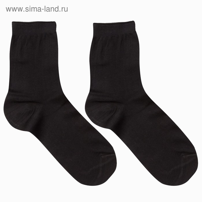 Набор носков мужских (5 пар) цвет чёрный, размер 25 - Фото 1