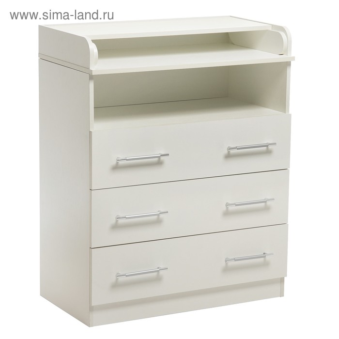 Комод пеленальный «Клик Мебель. КП- 3», 3 ящика 1000×800×440(730) мм, цвет белый - Фото 1