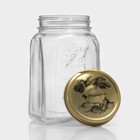 Банка для сыпучих продуктов стеклянная «Хоммейд», 1 л, с крышкой - Фото 3