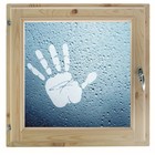 Окно 50х60 см, "Рука", однокамерный стеклопакет, хвоя - фото 298095295