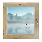 Окно, 50×50см, "Туман над рекой", однокамерный стеклопакет - фото 298095325