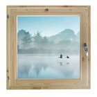 Окно, 60×60см, "Туман над рекой", однокамерный стеклопакет - фото 298095329