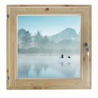 Окно 80х80 см, "Туман над рекой", однокамерный стеклопакет, хвоя - фото 298095335