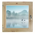 Окно 90х90 см, "Туман над рекой", однокамерный стеклопакет, хвоя - фото 298095337