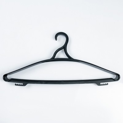 Вешалка-плечики для верхней одежды, размер 48-50, цвет чёрный