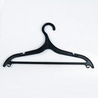 Вешалка-плечики для одежды, размер 46-48, цвет чёрный - Фото 1