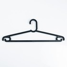 Вешалка-плечики для одежды «Люкс», размер 46-50, цвет чёрный - Фото 1