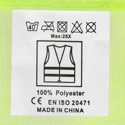 Жилет сигнальный, светоотражающий, салатовый, 3 класс, размер 68×55 см, 60 г/м²