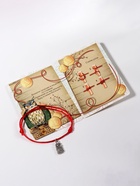 Браслет-оберег «Красная нить» кошельковая сова, цвет чернёное серебро, 20 см - Фото 7