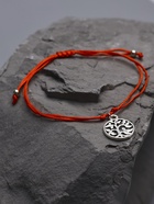 Браслет-оберег «Красная нить» денежное дерево, цвет чернёное серебро, 20 см - Фото 6