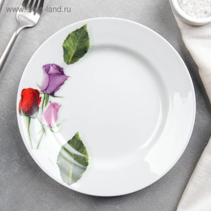 Тарелка «Королева цветов», d=20 см - Фото 1