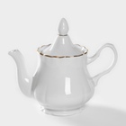 Чайник фарфоровый «Романс», 800 мл, цвет белый - фото 299300314