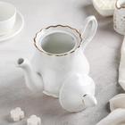 Чайник фарфоровый «Романс», 800 мл, цвет белый - Фото 2