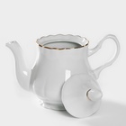 Чайник фарфоровый «Романс», 800 мл, цвет белый - Фото 2