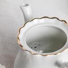 Чайник фарфоровый «Романс», 800 мл, цвет белый - Фото 4